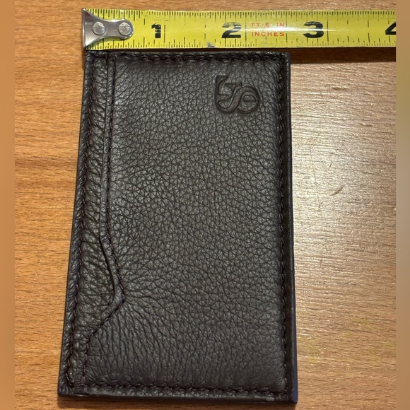 Sofia Fima Chocolate Brown Leather Card Case - Double Sided - Brand New - Picture 7 of 8